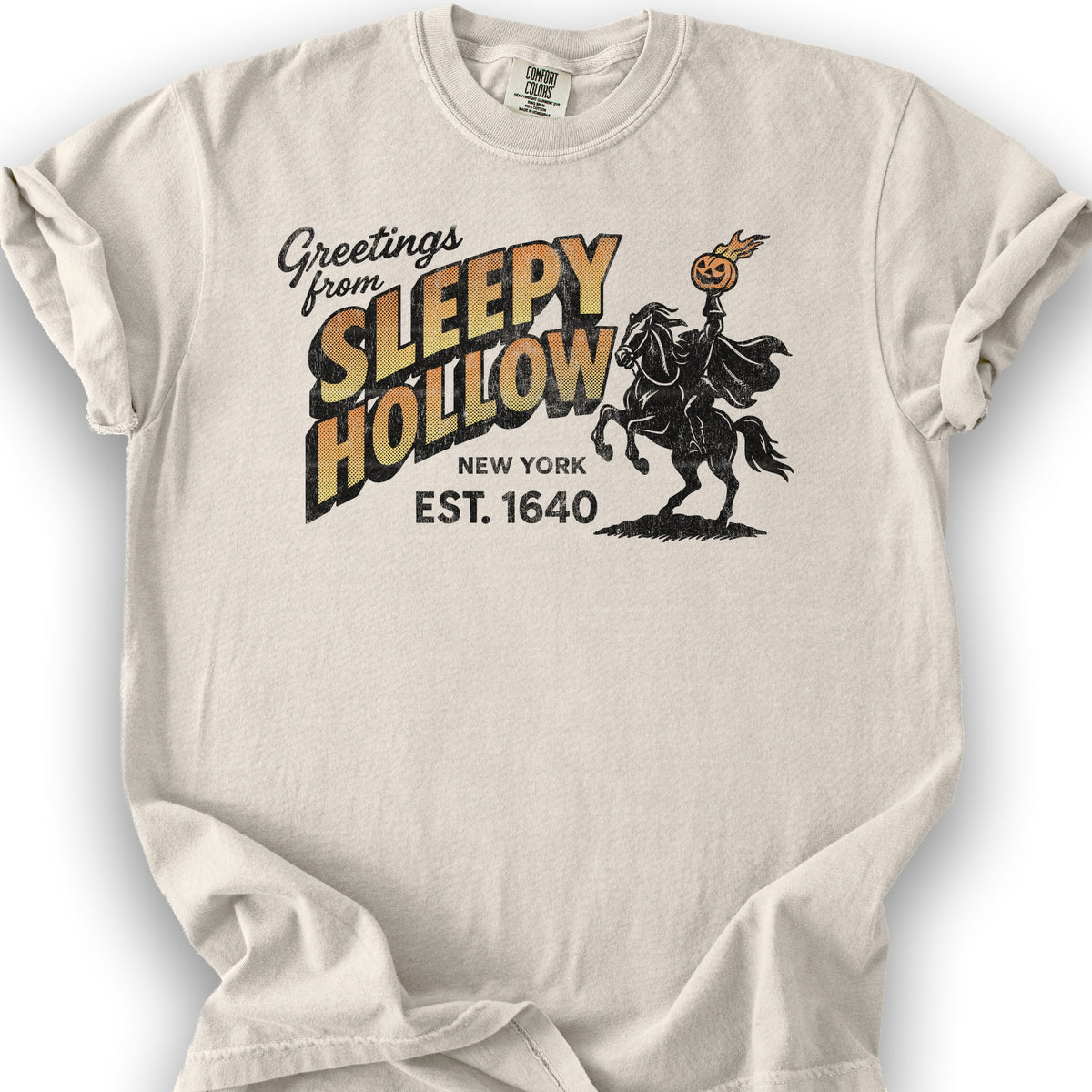 Greetings From Sleepy Hollow T-Shirt - Ivory