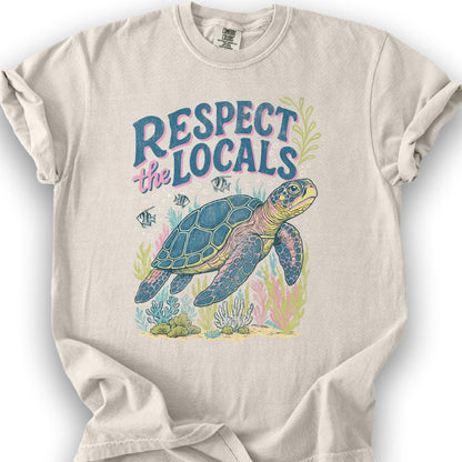 Respect the Locals "Sea Turtle" T-Shirt - Ivory