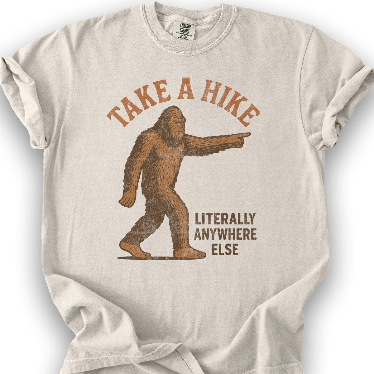 Bigfoot "Take a Hike" T-Shirt - Ivory