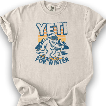 Yeti for Winter T-Shirt - Ivory