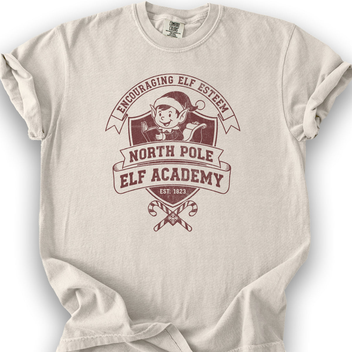North Pole Elf Academy T-Shirt - Ivory