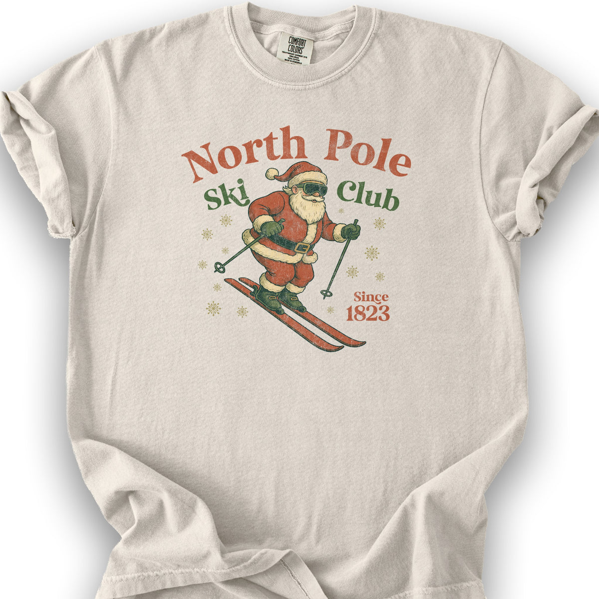 North Pole Ski Club T-shirt - Ivory