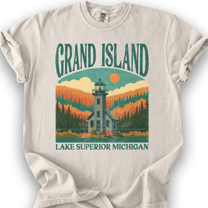 Grand Island Michigan "Big and Bold" T-Shirt - Ivory