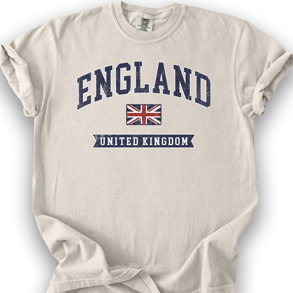 England Varsity Flag T-shirt - Ivory