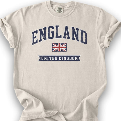 England Varsity Flag T-shirt - Ivory