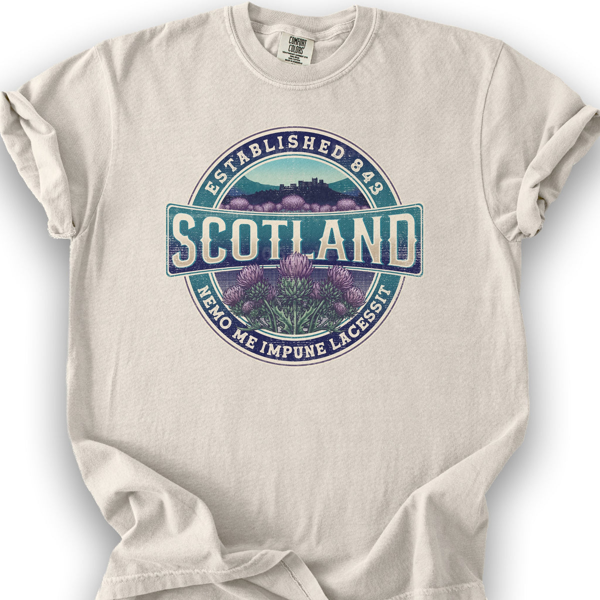 Scotland Badge T-shirt - Ivory