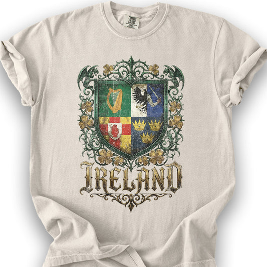 Irish Gothic Arms T-Shirt - Ivory