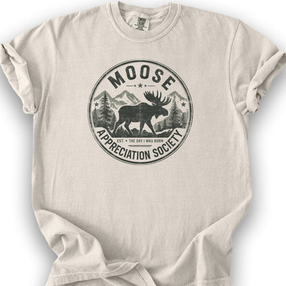 Moose Appreciation Society T-Shirt - Ivory