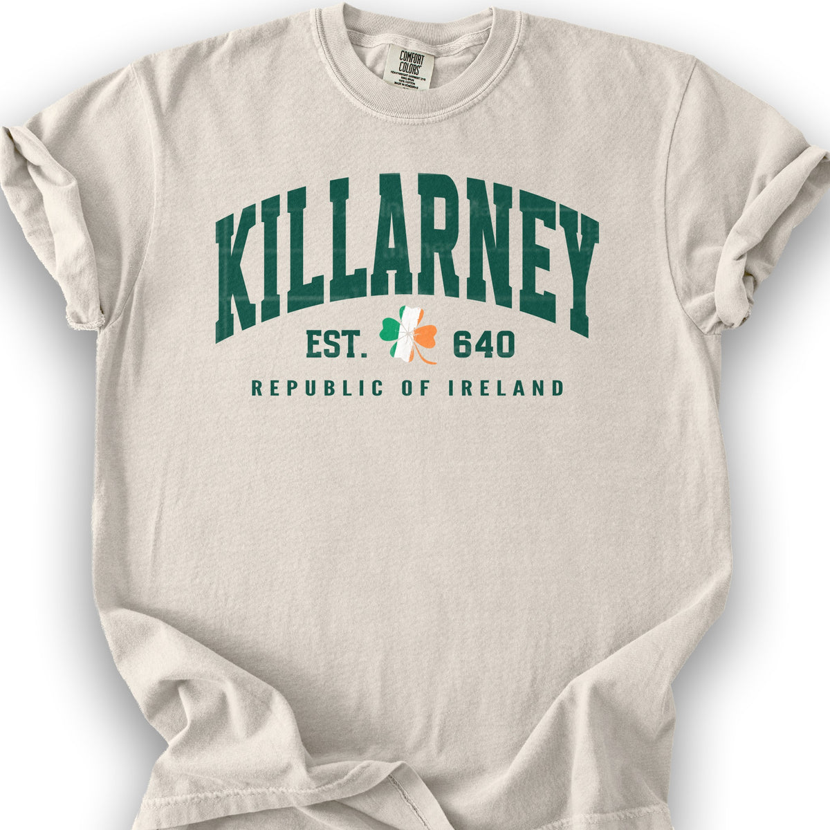 Killarney Varsity Flag T-shirt - Ivory