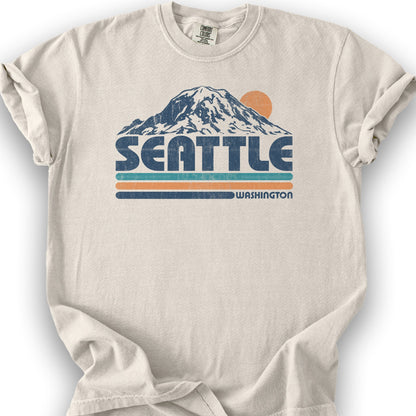 Seattle Retro Stripe T-Shirt - Ivory