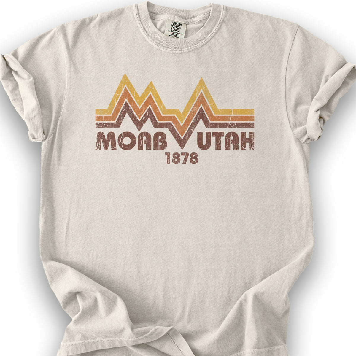 Moab Utah Retro T-Shirt - Ivory
