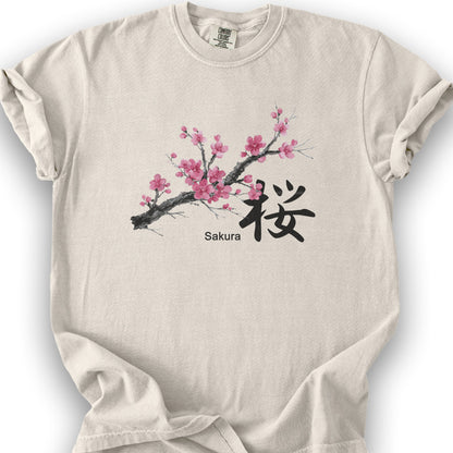 Cherry Blossom Sakura T-Shirt - Ivory