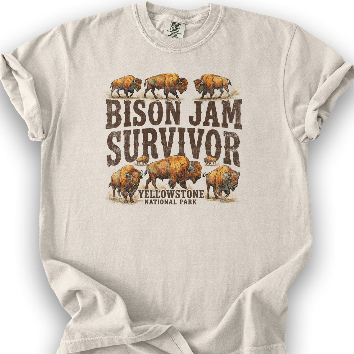 Bison Jam Survivor T-Shirt - Ivory