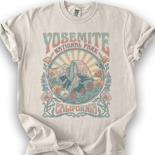 Yosemite Flower Power T-Shirt - Ivory