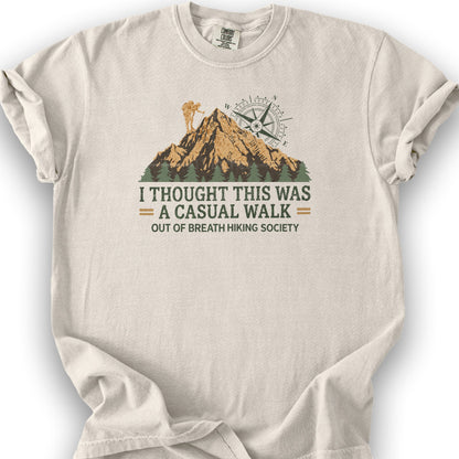 Casual Walk Hiking T-Shirt - Ivory