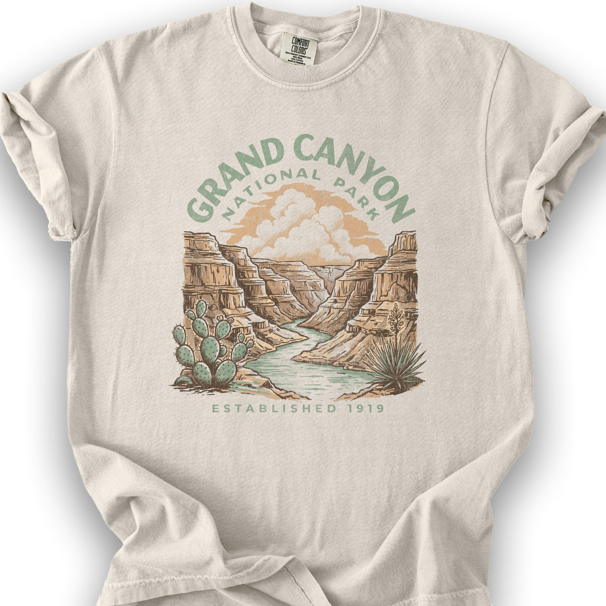 Grand Canyon Colorado River T-Shirt - Ivory