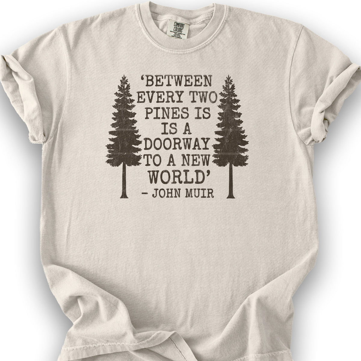 Between Two Pines T-Shirt - Ivory