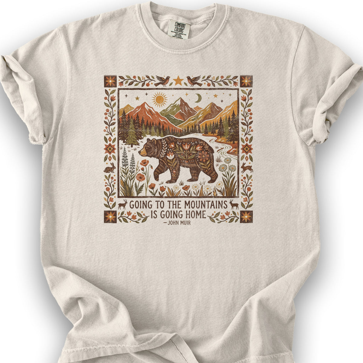 Going Home John Muir T-Shirt - Ivory