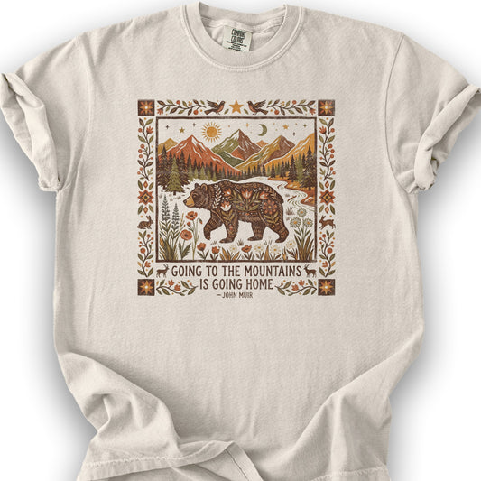 Going Home John Muir T-Shirt - Ivory