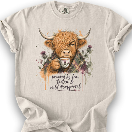 Mild Disapproval Tartan T-Shirt - Ivory