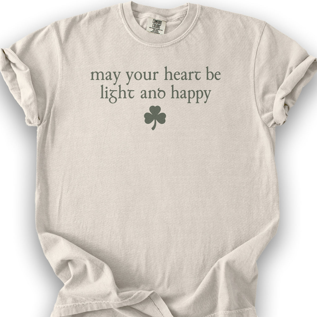 May Your Heart Be Light T-Shirt - Ivory