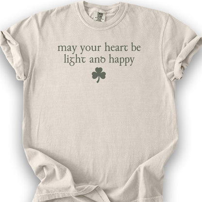 May Your Heart Be Light T-Shirt - Ivory