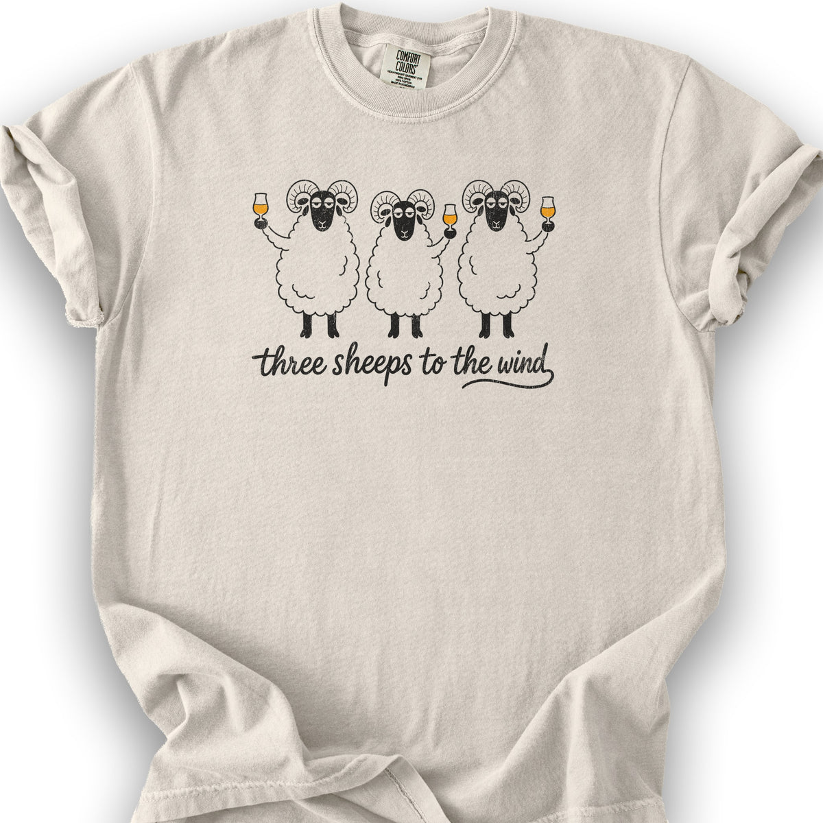 Three Sheeps T-Shirt - Ivory
