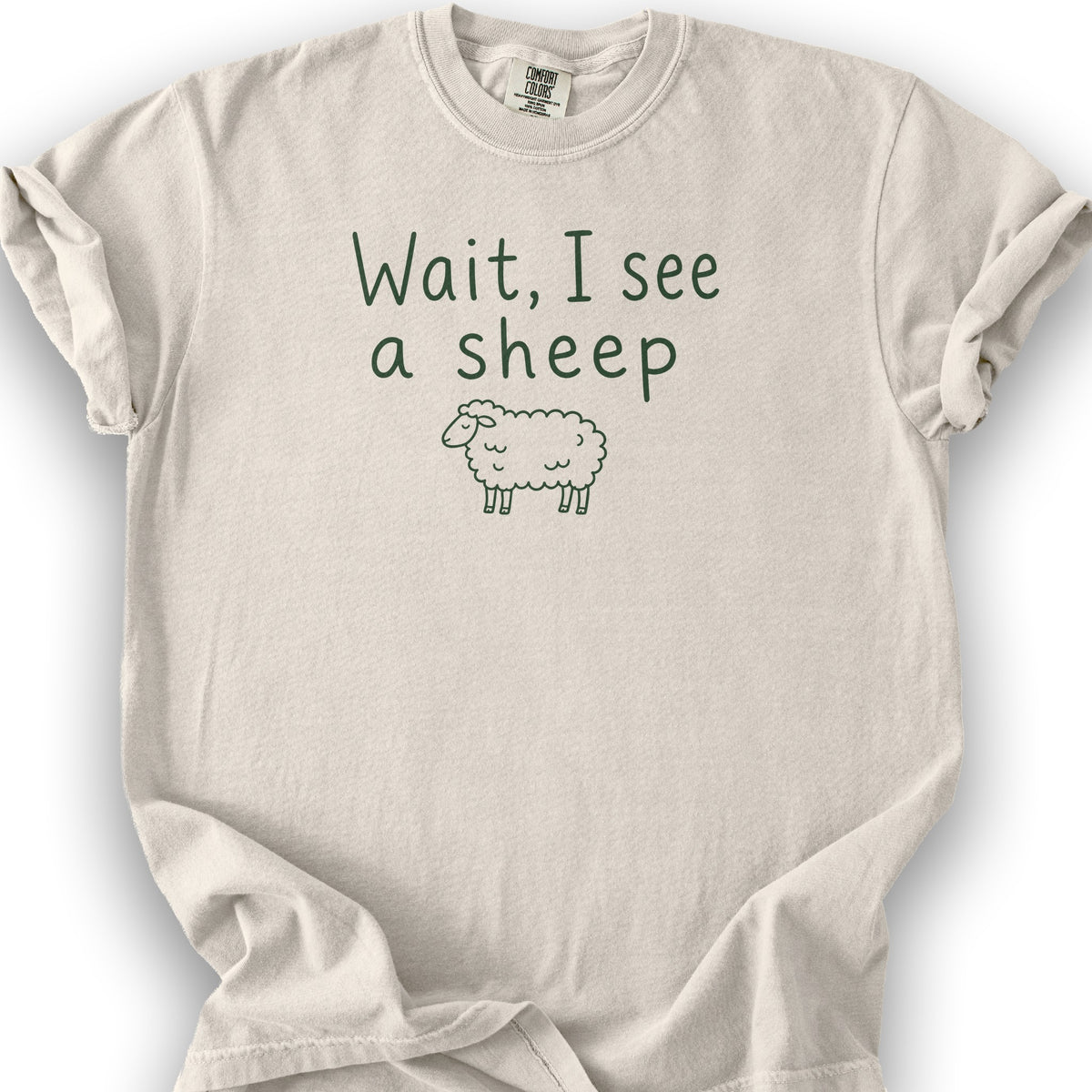 Wait I See A Sheep T-Shirt - Ivory