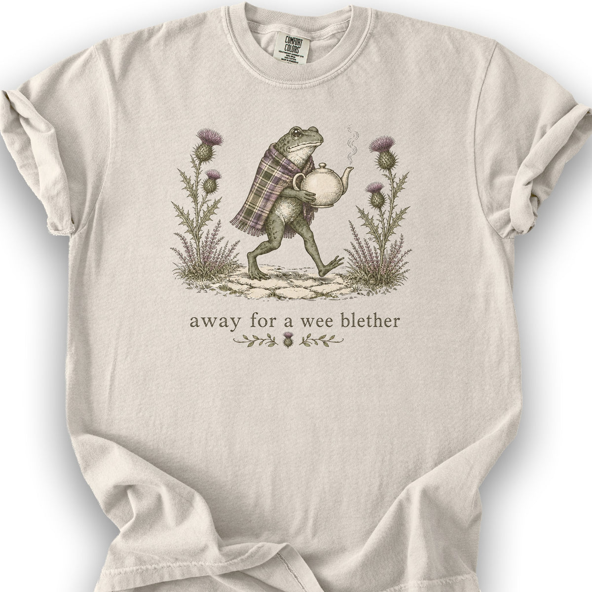 Wee Blether Frog T-Shirt - Ivory