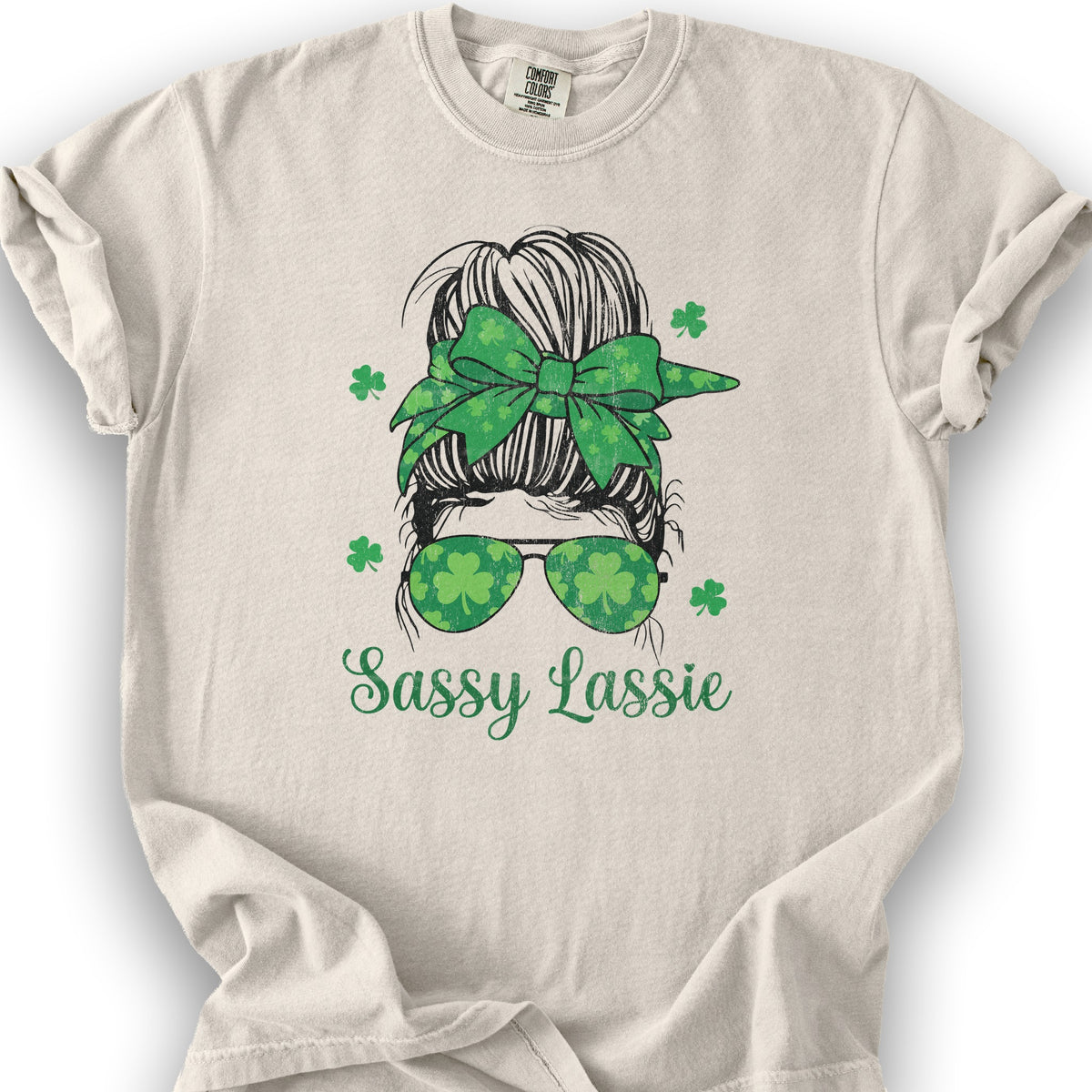 Irish Sassy Lassy T-Shirt - Ivory