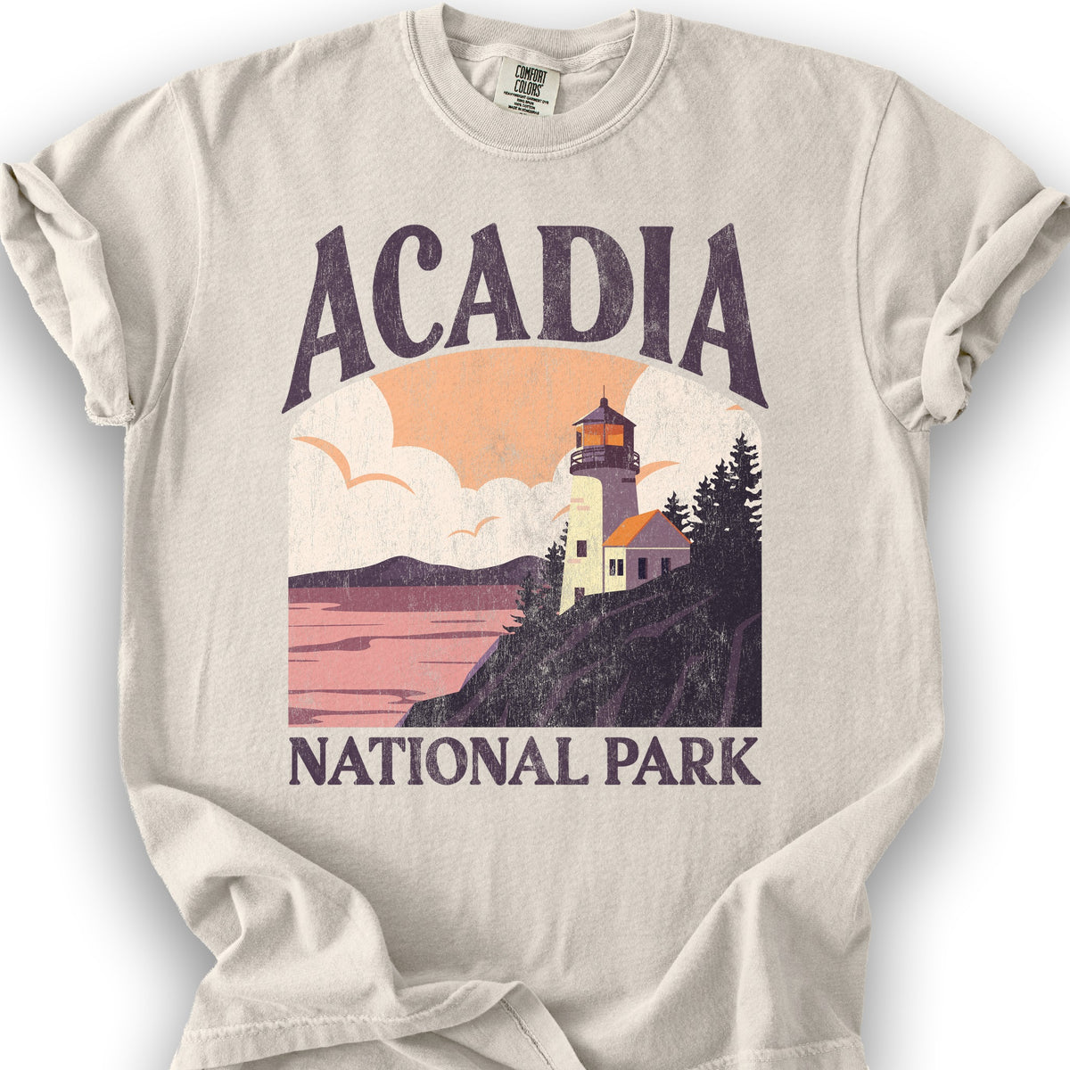 Acadia National Park "Big and Bold" T-Shirt - Ivory