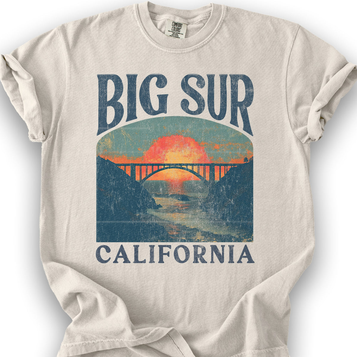 Big Sur California "Big and Bold" T-Shirt - Ivory
