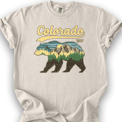 Colorado Vintage Bear T-Shirt - Ivory