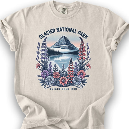 Glacier National Park "Wildflower" T-Shirt - Ivory