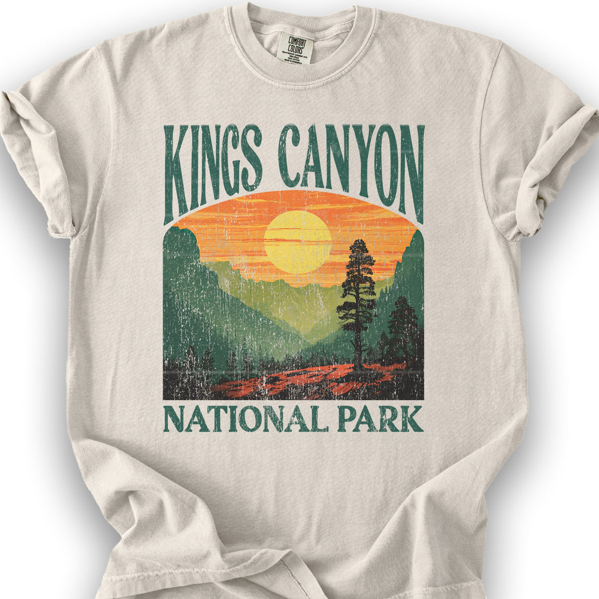 Kings Canyon National Park "Big and Bold" T-Shirt - Ivory