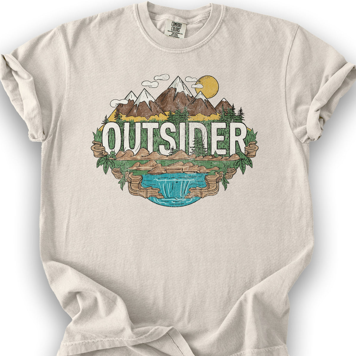 Outsider Graphic T-Shirt - Ivory