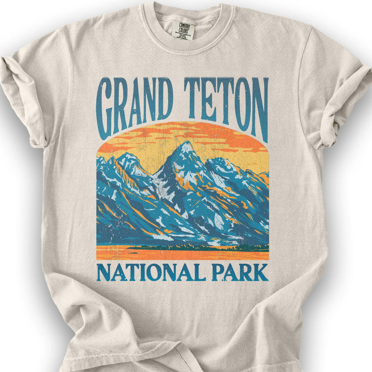 Bargain Bin Overstock! Grand Teton National Park "Big and Bold" T-Shirt - Ivory