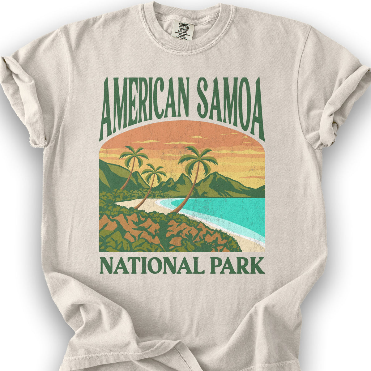 National Park of American Samoa "Big and Bold" T-Shirt - Ivory