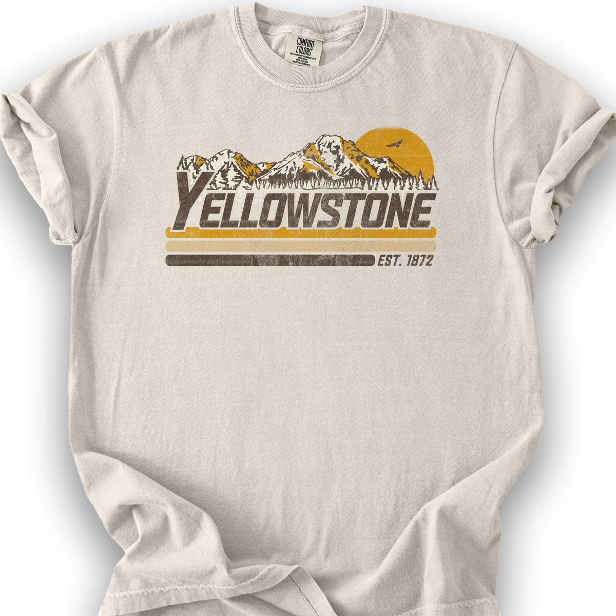 Yellowstone Retro Stripe T-Shirt - Ivory