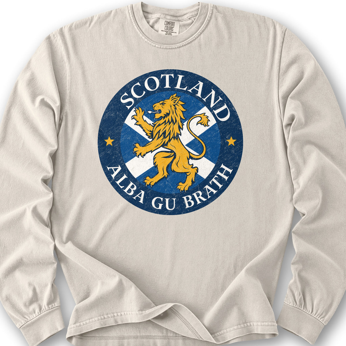 Alba Gu Brath Lion Long Sleeve Shirt - Ivory