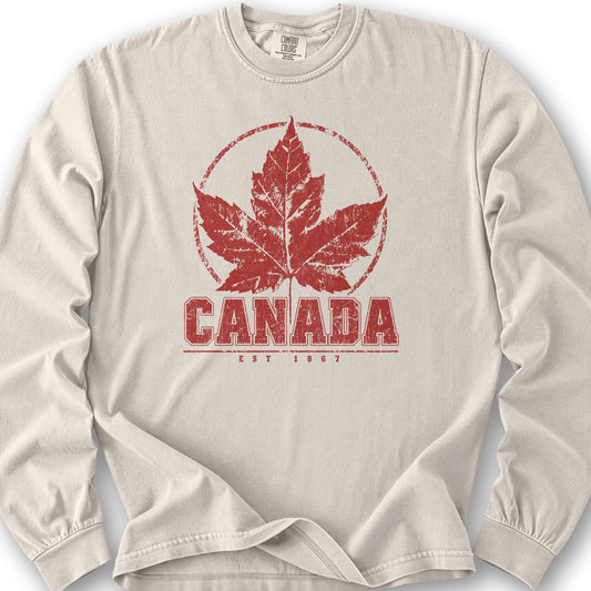 Canada Est. 1867 Long Sleeve Shirt - Ivory