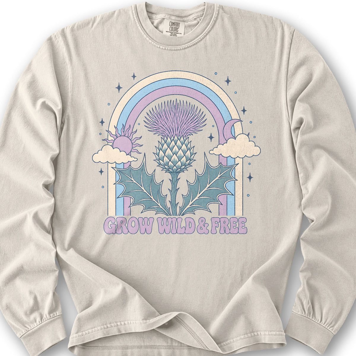 Wild & Free Thistle Long Sleeve Shirt - Ivory