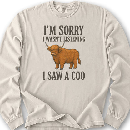 I Saw A Coo Long Sleeve Shirt - Ivory