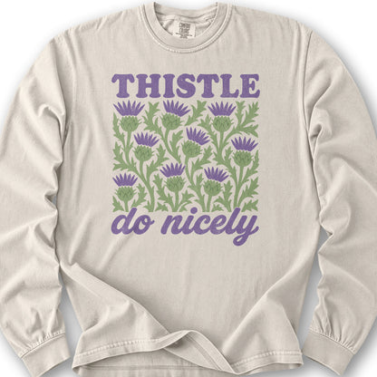Thistle Do Nicely Long Sleeve Shirt - Ivory