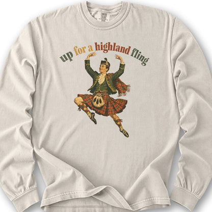 Up For A Highland Fling Long Sleeve Shirt