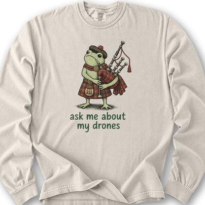 Bagpipe Frog Long Sleeve Shirt