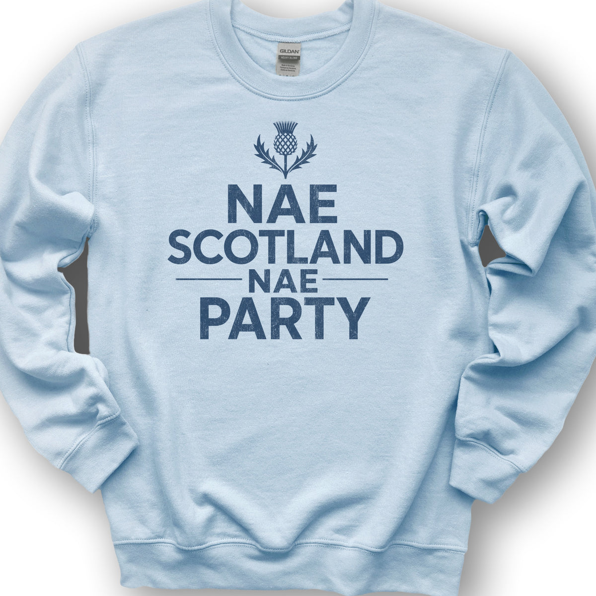 Nae Party Thistle Sweatshirt - Light Blue