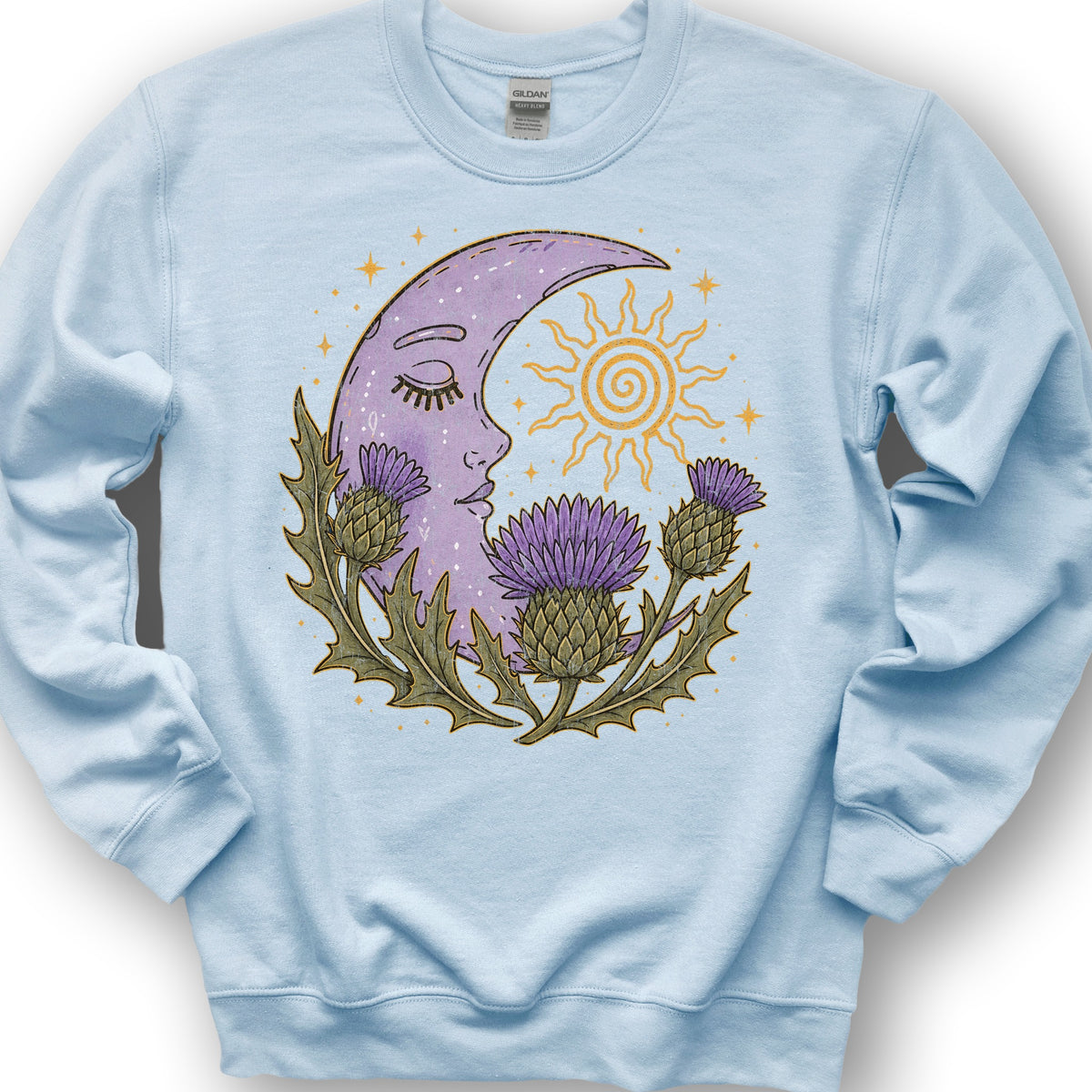 Thistle Moon Sweatshirt - Light Blue