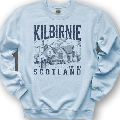 Kilbirnie Scotland Sketch Sweatshirt - Light Blue