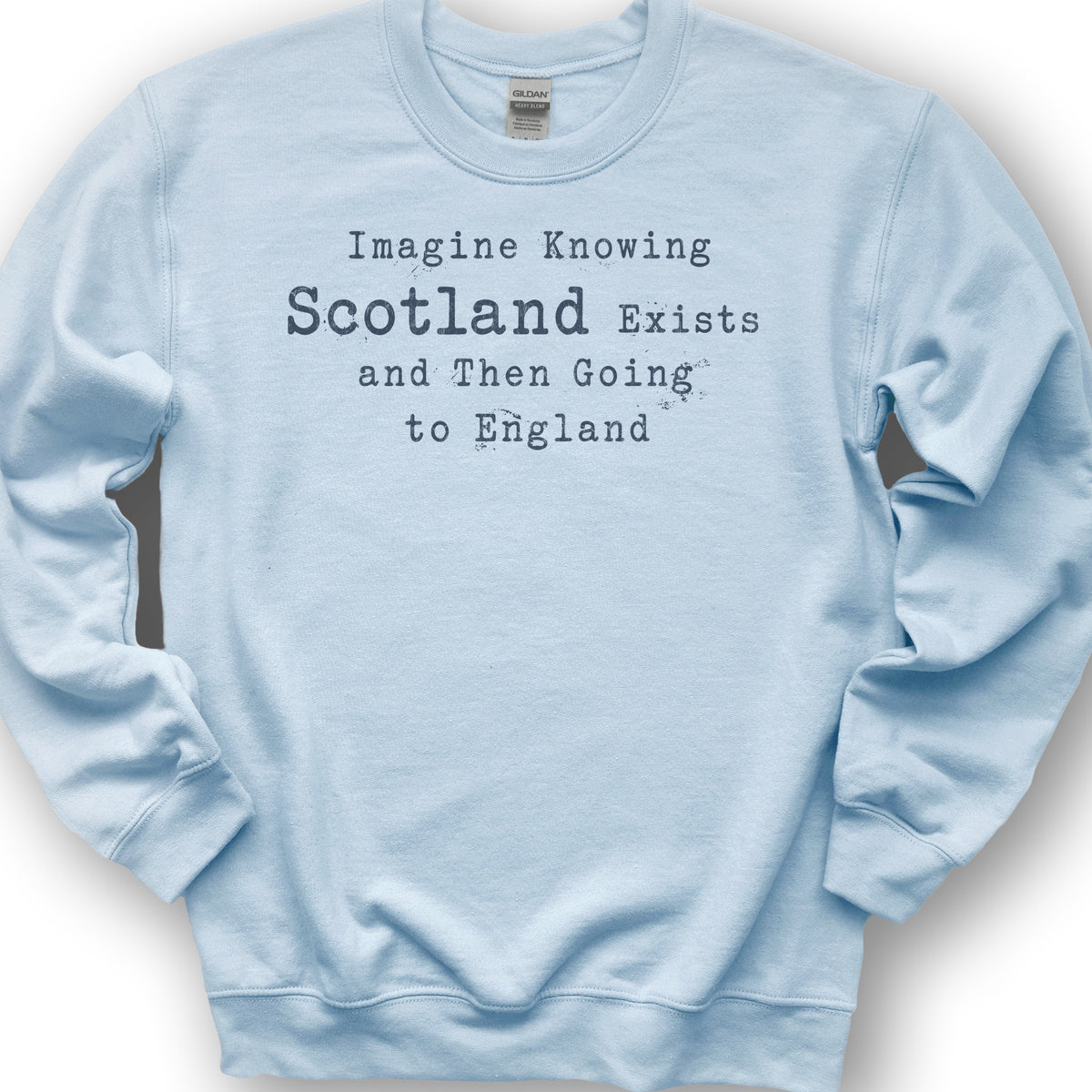 Scotland Exists Sweatshirt - Light Blue